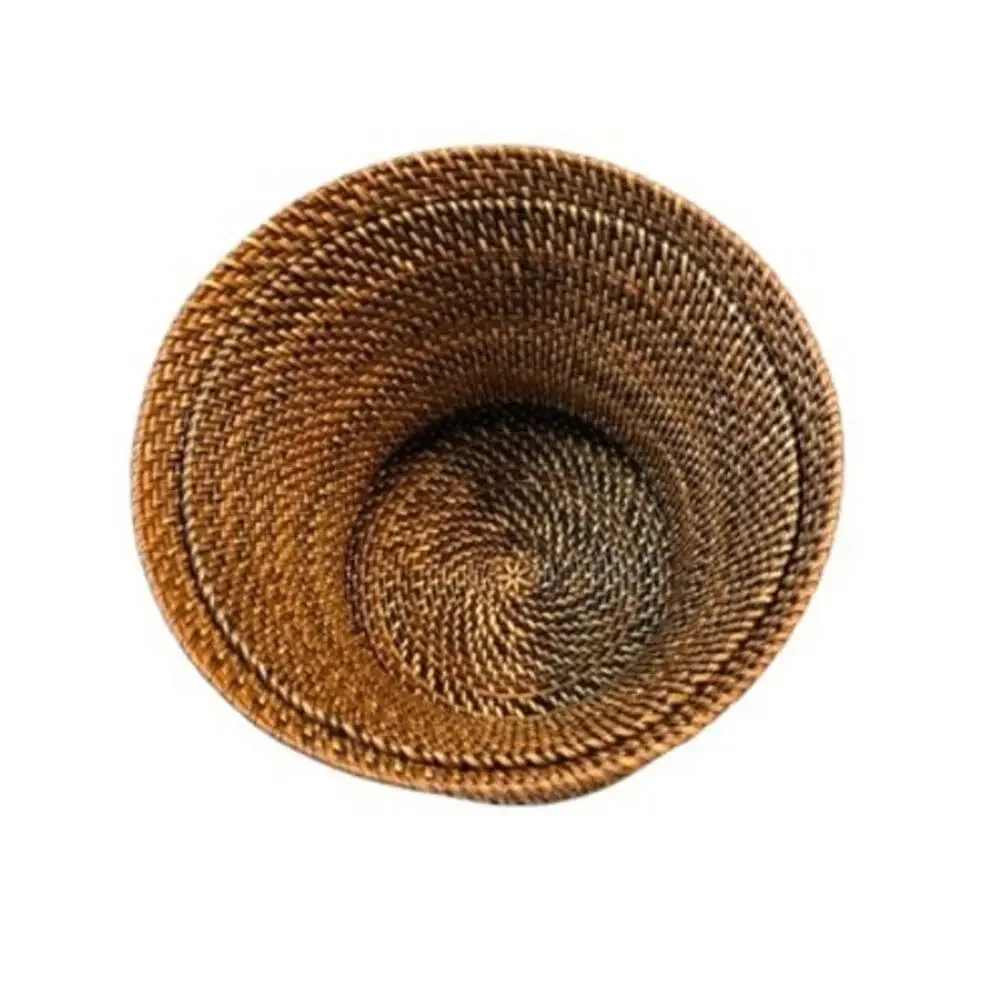 Handwoven Rattan Cachepot Basket Planter Boho Decor